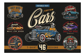 design high quality racing t shirt logo design with unlimited revision