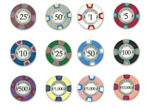 design elegant poker logo and poker chip design
