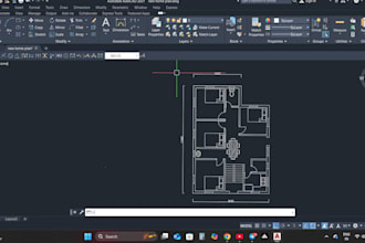 redraw your architectural floor plan into a clean blueprint