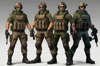 create military tactical character
