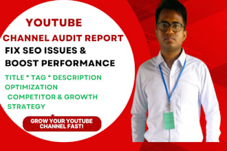 do a detailed youtube channel audit for growth and SEO