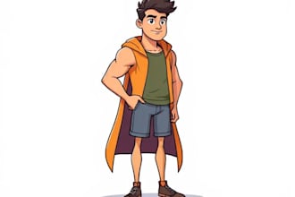 draw flat vector character design