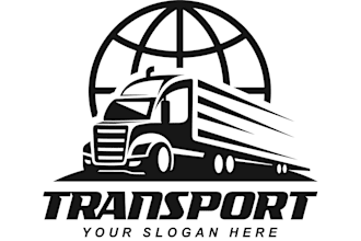 do custom professional transport logo