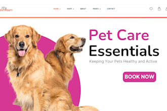 design pet grooming, dog grooming, dog walking pet care pet veterinary website