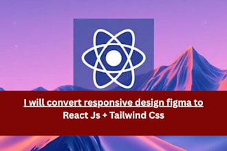 convert figma to react and responsive web with tailwind css