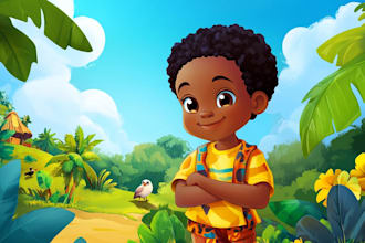 do children book illustrations and children book cover