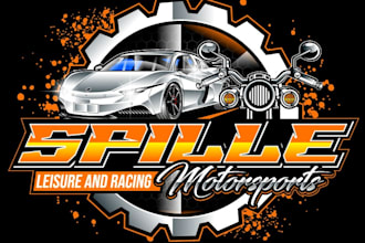 design unique motor sports logo