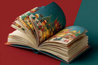 design christmas coloring and activity book cover