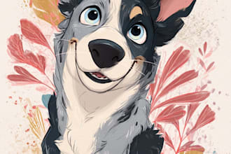design amazing disney pet portrait