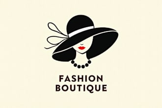 design awesome fashion lady logo with express delivery