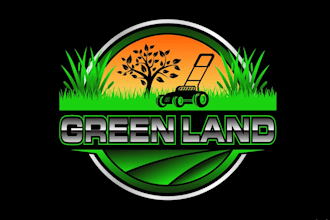 design a professional luxury lawn care logo
