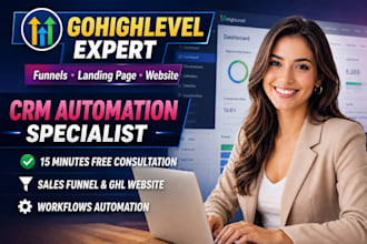 setup and manage gohighlevel account, xleads, ghl workflows automation expert