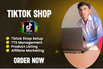 setup tik tok shop, tik tok affiliate and tiktok marketing