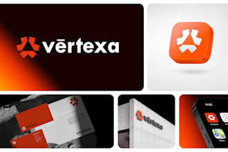 create modern b2b logo design for tech startups