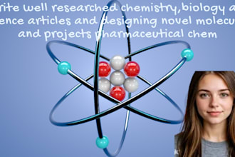 help you in designing novel molecules and projects regarding pharmaceutical chem