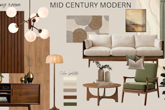 make concept based mood boards for your space