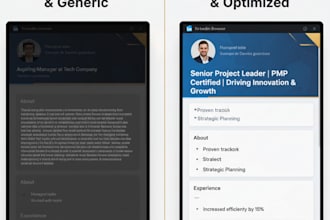professionally write and optimise your linkedin profile for your job search