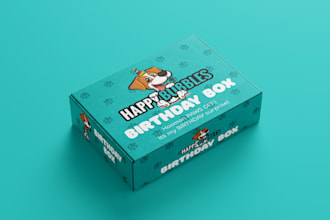 do product packaging design, mailer box design, subscription box,cardboard box