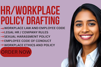 write HR compliance and workplace policy documents for your business