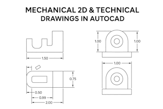 deliver manufacturing ready mechanical 2d drawings and industrial drafting