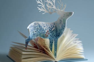 create christmas book cover design or ebook cover