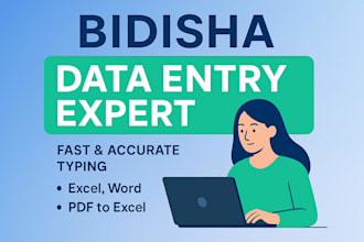 do accurate data entry ,copy paste , typing PDF to word