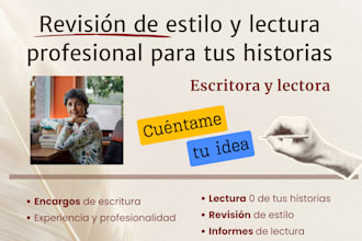 professional beta reading and literary report for your story