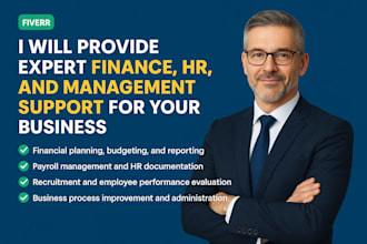 do HR management, financial feasibilities and management systems and reporting