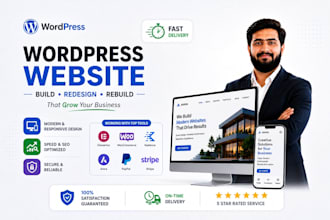 build, redesign or rebuild your wordpress website