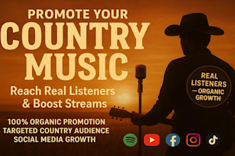 promote country music to real listeners, boost social media for streaming growth