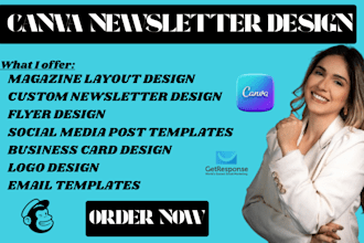 do canva newsletter design email template design flyer design klaviyo newsletter