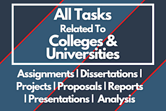 do any projects and reports