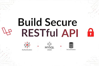 build a secure restful API in laravel with authentication