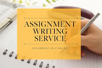 do hand writing assignment job and make power point slide