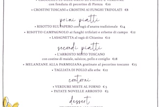 design a modern, effective restaurant menu or price list