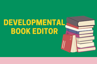 be your developmental book editor