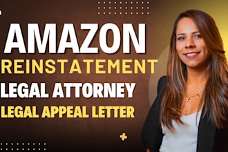 reinstate amazon listing, non infringement  appeal letter, legal counsel poa
