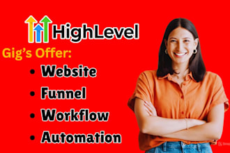 be your gohighlevel expert to setup highlevel website funnel workflow automation