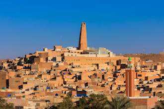 create travel planner for algeria and the sahara desert