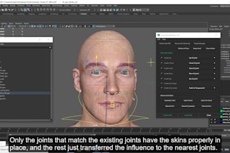make 52 arkit blendshape for all in one ficial rigging, vuforia, vroid, avatar