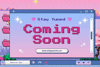 create a fast loading HTML coming soon page for your electronic store