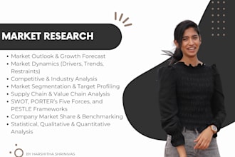 perform extensive market research and competitor analysis