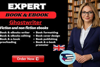 ghostwrite a well researched fictional,  dark romance, and non fictional book