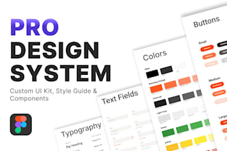 build UI UX design system, UI kit and style guide