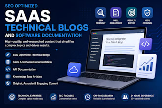 write SEO optimized saas technical blogs and software documentation