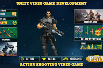 develop 2d 3d online multiplayer racing card shooting role playing ai video game