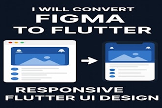 convert figma to flutter, responsive flutter UI design