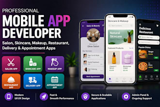 do salon app, skincare or makeup app restaurant, delivery or appointment app