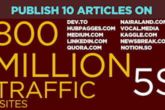 write and publish articles on da90 plus premium guest post service websites