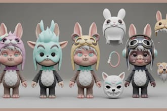 custom accessories, plushie props,3d labubu toy design stuffed, plush toy